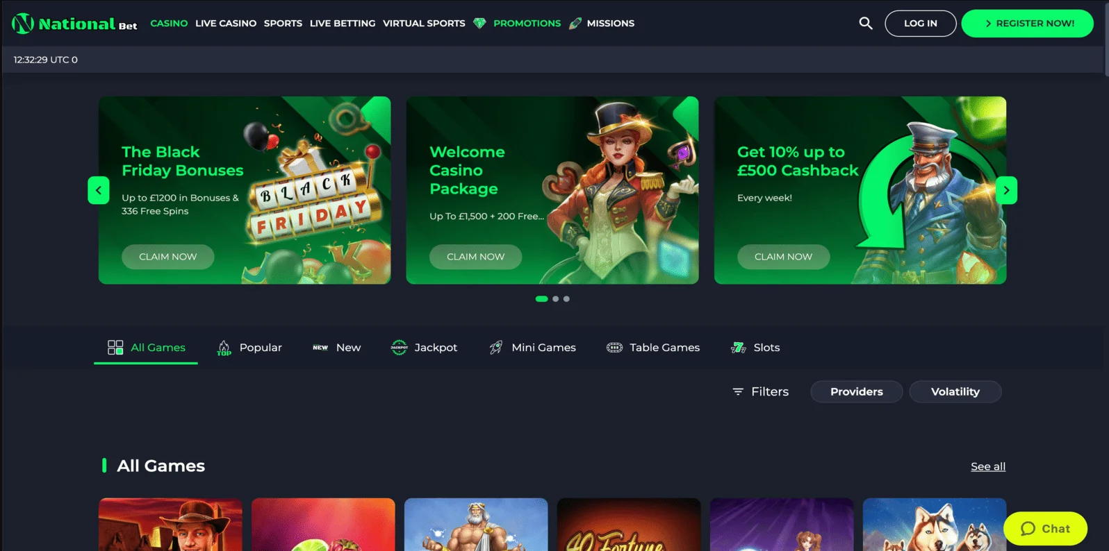 Homepage NationalBet
